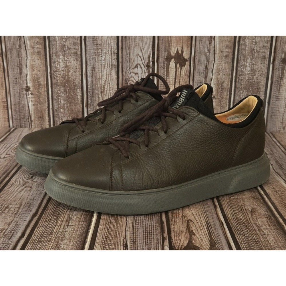 Sz 11.5 Men's Samuel Hubbard Flight Brown Leather Casual Comfort‎ Sneakers Shoes